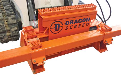 screed attachment for skid steer|dragon screed for skid steer.